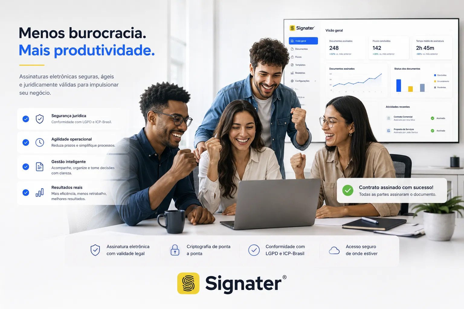 Equipe Digitalizacao Empresarial Signater Brasil
